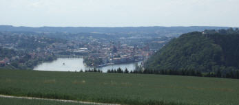 Blick auf die Drei-Flüsse-Stadt Passau